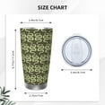 thumbnail image 4 of Susaid Green Snake Print 20oz Car Cup,Insulated Coffee Cup Fully Spill Proof Travel Coffee Mug, Stainless Steel Tumbler for Work Home Outdoor Car-Without Straw, 4 of 8
