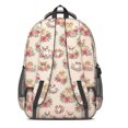 thumbnail image 3 of Mixed Breed Dog and Floral Cute School Backpack Bag with Padded Back and Adjustable Shoulder Straps 16.9 X 12.6 X 5.9 Inches, 3 of 5