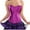 Purple, variant on 2024 Women's Plus Size Renaissance Corset Lace Up Boned Overbust Waist Cincher Corset Bustier Gothic Shapewear Sleepwear Bodyshaper Top Halloween Costume Blue