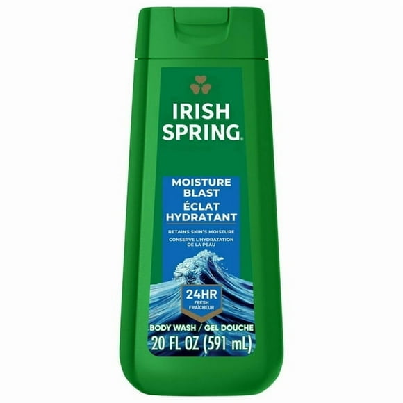 Irish Spring Moisture Blast Body Wash for Men, 591 mL