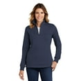 thumbnail image 2 of Sport-Tek Women's 1/4-Zip Rib Knit Collar Sweatshirt, 2 of 11