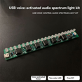 thumbnail image 5 of USB Voice Control Audio Spectrum Lamp DIY Kit DC 5-12V LED Volume Level Indicator Music Audio Circuit Board DIY Kit A, 5 of 6