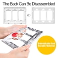 thumbnail image 4 of Yayeee Rocker Switch Wall Plate 1-Gang 4.6"x2.9" Home Decorative Outlet Cover, White Streets, 4 of 6