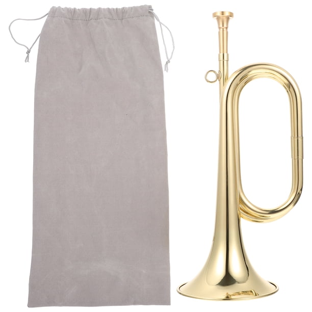 1Set Bugle Caballería Trompeta de latón Bugle Bugle Trompeta para principiantes para orquesta militar