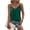 Evergreen, variant on Womens Silk Satin Camisole V-Neck Spaghetti Strap Sleeveless Top with Cross Back Design