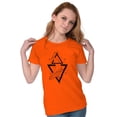 thumbnail image 3 of Triangle Whale Symbolic Spirit Animal Womens Fitted Plus Size Graphic Tee Brisco Brands 2X, 3 of 5
