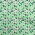 thumbnail image 1 of oneOone Rayon Light Green Fabric Travel Craft Projects Decor Fabric Printed By The Yard 56 Inch Wide, 1 of 5