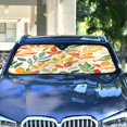 thumbnail image 4 of Yayeee Car Windshield Sun Shade Universal Fit Front Visor Protector, Orange Autumn Leaves, 4 of 8