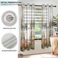 thumbnail image 3 of Yayeee Window Curtains Light Filtering 63"x42" Grommet Panel Pair Home Living Room Decor, Halloween Pumpkin Field, 3 of 7
