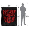thumbnail image 5 of Transformers Tonal Autobot Silky Touch Super Soft Throw Blanket 50' x 60', 5 of 6
