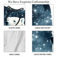 thumbnail image 4 of luoweisi Men's Beach Shorts Quick Dry Swim Trunks with Mesh Lining Galaxy Polar Bear XL, 4 of 5