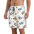 thumbnail image 2 of Fuzoiu happy new year Raccoon Print Men's Beach Shorts,Men's Swim Trunks,Quick Dry Board Shorts with Pockets,Men's Bathing Suits for Surfing, Running, and Casual Wear-3X-Large, 2 of 6