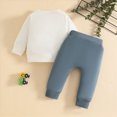 thumbnail image 5 of Xudanell 6 12 18 24 Month 2T 3T Boy Clothes Letter big brother Tractor Embroidery Long Sleeve Sweatshirt Pullover Solid Pocket Pants Set Cartoon Baby Boy Fall Outfits, 5 of 6
