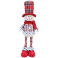 thumbnail image 1 of Poupée Bonhomme de Neige Rétractable de Noël Jouet Père Noël Hauteur Réglable*1pcs, 23 cm, 1 of 3