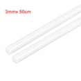 thumbnail image 5 of Varilla redonda Uxcell 1/8" Diámetro 20" Longitud Blanca Varillas de Polioximetileno Barra redonda de ingeniería (0.12'' ) Plástico Blanca 6pcs, 5 of 5