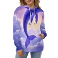 thumbnail image 4 of Whale in Clouds 3d Sweatshirts Hoodie Fashion Casual Personality Men's Women Street Hoodie Pullovers Long Sleeve Comfortable Top, 4 of 6