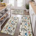 thumbnail image 2 of Butterfly Text Pattern Kitchen Rugs Sets Of 3,Kitchen Runner Rugs Non Skid Washable,Decorative Kitchen Floor Mats for Kitchen,Sink,Laundry,17"x30"+ 17"x47" + 17"x59", 2 of 6
