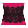 thumbnail image 4 of Mikael Aghal Women's Fuchsia Laced Short Sleeve Dress, 4 of 4