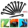thumbnail image 4 of 10 Pieces Lightweight Tent Stakes Tarp Pegs Ground Nails Rust- Wind Black, 4 of 8