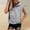 Gray, variant on Women's Sleeveless Tank Tops Drawstring Summer Hooded Tops For Exercise Black 2XL