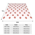 thumbnail image 3 of Honeii Strawberry Print Fleece Blanket - Throw Blanket for Bed, Sofa, Couch, Camping, and Travel , Microplush Ultra Soft Warm Blanket-50"x40", 3 of 7