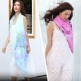 thumbnail image 2 of Womens Long Chiffon Scarf Butterfly Flower Print Soft Wrap Shawl Silk Ladies, 2 of 9