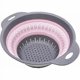 thumbnail image 1 of Collapsible Colander, Silicone Food Strainer With Handles, Collapsible Colander Strainer For Kitchen Pink, 1 of 3