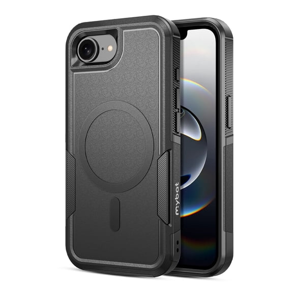 MyBat Pro Fortress Series MagSafe Rugged Phone Case for iPhone 17e / 16e - Black