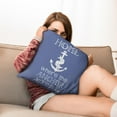 thumbnail image 7 of Navy Blue Nautical Throw Pillow Covers 18x18, Set of 2, Coastal Ocean Anchors Throw Pillow Cases, Decorative Linen Cushion Cases for Couch Sofa Bed Living Room Outdoor, 7 of 7