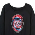 thumbnail image 3 of Marvel Iron Man - Flag Fill Oversized - Women's French Terry Pullover Sweatshirt, 3 of 5
