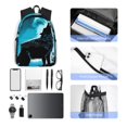 thumbnail image 4 of Easygdp Blue Full Moon Wolf Mochila Casual para Portátil, Mochila para Escuela, Viajes, Negocios, 4 of 6