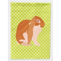 Caroline's Treasures BB7788GF English Lop Rabbit Green Flag Garden Size , Small, multicolor