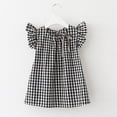 thumbnail image 1 of Franhais Little Girls Summer Princess Dress Plaids Checks Bowknot Dresses Party Wedding Dress, 1 of 5