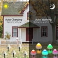 thumbnail image 4 of Rirool Mushroom Solar Lights, 12 LED Colorful Solar Garden Lights with 8 Modes, Waterproof Outdoor Pathway Landscape Lights, Solar Powered Yard Patio Decor, 4 of 8