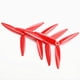 thumbnail image 3 of 10 Pares de Hélices de 7 Pulgadas, 7 X 4 X 3, Hélice de 3 Palas CCW + CW PC para Dron FPV RC de 7 y 8 Pulgadas, Color Rojo, 3 of 8