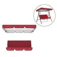 thumbnail image 4 of Patio Swing Covers Set, 3 Seater Garden Hanging Chair Covers for Outdoor Garden Red, 4 of 8