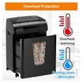 thumbnail image 4 of Paper Shredder, 18-Sheet Cross Cut, P-4 Security, Auto Jam Proof, Home & Office - Shred Paper, Credit Cards, CDs with 5.28 Gallon Bin, 4 of 9