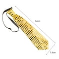 thumbnail image 5 of Windfall Mens Boys Adorable Neckwear LED Flashing Light Up Sequin Necktie Club Bar Christmas Party Wedding Ties Holiday Gift Colorful, 5 of 8