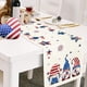 thumbnail image 1 of Fiudx Bandera de Mesa Patriótica, Diseño Vibrante En Rojo, Blanco y Azul, Tela de Lino Suave, Tela Lavable de Fácil Cuidado, Decoración para El Día de La Independencia, Día de Los Caídos y Día de Los, 1 of 4