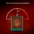 thumbnail image 4 of Space Heater Indoor, 25" 11.5ft/s Fast Portable Room Heater with Remote and Thermostat, 3 Modes, Overheating & Tip-Over Protection, Electric Heaters for Indoor Use Large Room, Bedroom, Silver, 4 of 8
