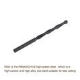 thumbnail image 3 of Uxcell 6542 High Speed Steel Twist Drill Bit, Fully Ground Black Oxide 4.6mm Drill Dia 80mm Total Length 10Pack, 3 of 6