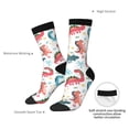 thumbnail image 4 of Fuzoiu Dinosaur Print Athletic Crew Socks for Men & Women,Casual Crew Socks,Above Ankle Crew Socks for Business, Casual, 4 of 6