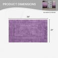 thumbnail image 4 of Home Weavers Classy Bathmat 100% Cotton Tufted Bath Rug, Extra Soft and Absorbent Bath Rugs, Machine Washable bath rugs for Bathroom, 21"x34" Rectangle, Purple, 4 of 10