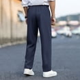 thumbnail image 6 of Men's Straight Western Gurkha Pants Slim Fit Pleated Front Chino Dress Pants Casual Stretchy Tapered Trousers, 6 of 9