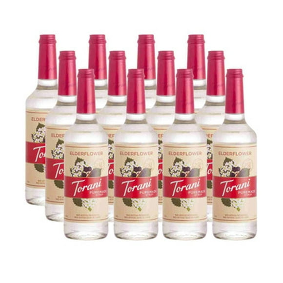 Torani Puremade Elderflower Fruity Flavoring Syrup - 750 mL (12/Case)