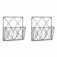 thumbnail image 1 of 2X Wall Mounted Bookshelf Door Hanging Organizers Wall Magazine Book Shelves Hanging Wall Files Wire Wall Book Rack-A, 1 of 6