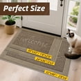 thumbnail image 4 of FLOORHUG 20" x 32" Modern Doormat, Non-Slip Welcome Rug, Machine Washable, Beige, 4 of 9
