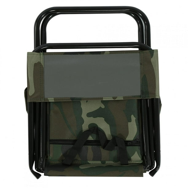 Silla plegable para acampar al aire libre y pescar, cómoda silla de transporte con bolsa de almacenamiento