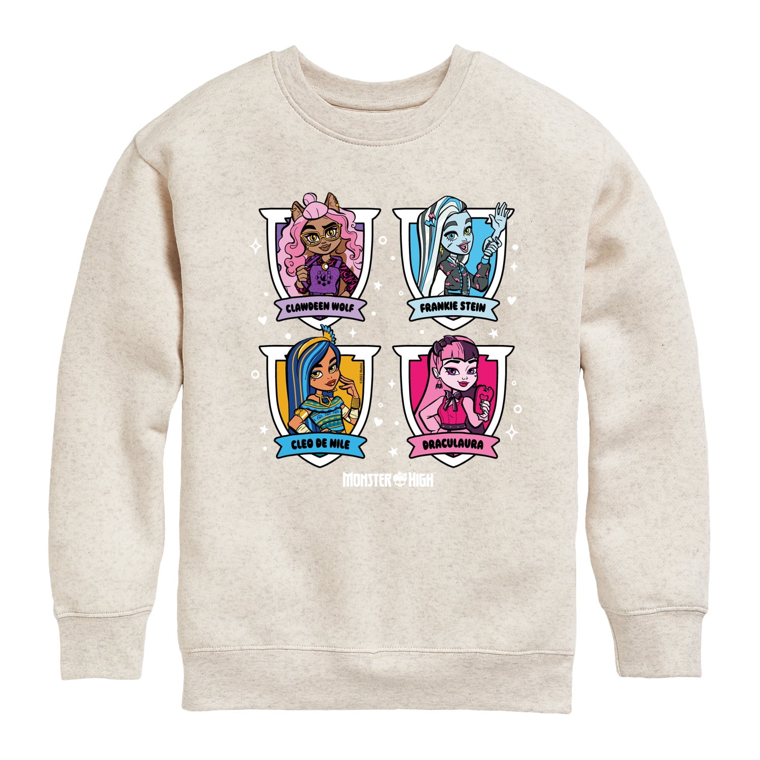 Monster High - Character Grid - Toddler And Youth Crewneck Fleece ...