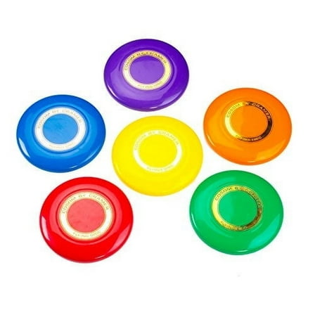 Olympia Sports 9 Rainbow Flying Discs (Set of 18)